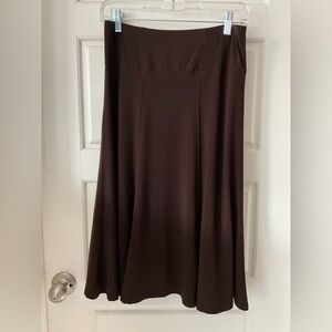 Jason Maxwell Chocolate A-Line Skirt